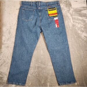 Rustler Jeans Men's 42x30‎ Regular Fit Straight Leg Heavyweight Denim 87619SW